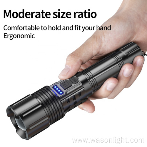 Hot Sale Design New Technology XHP50 Long Range Led USB Rechargeable Flashlight Focusable Most Powerful Led Flashlight Torch